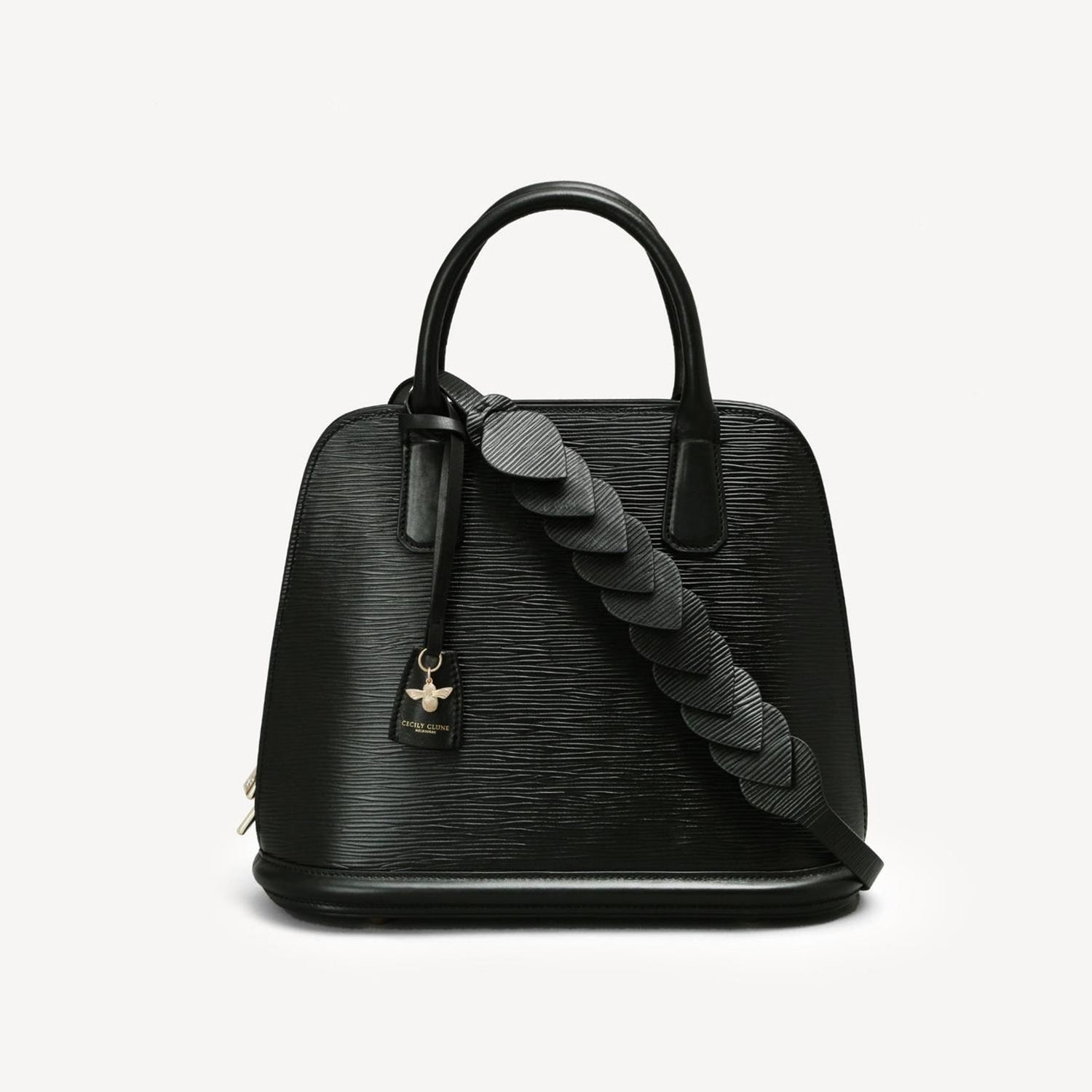 Paris End Bag - Epi Leather - Black – Cecily Clune